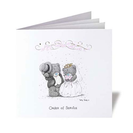 Me to You Bear Personalised Order of Service Per 20 £84.99